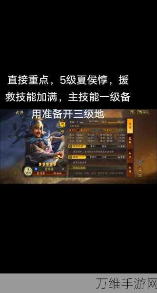 三国志战略版深度攻略，夏侯惇兵书加点与实战运用详解