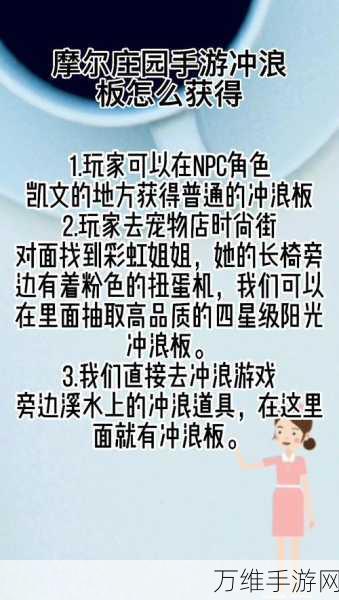 摩尔庄园新玩法揭秘，粽子冲浪板使用攻略及趣味赛事详解