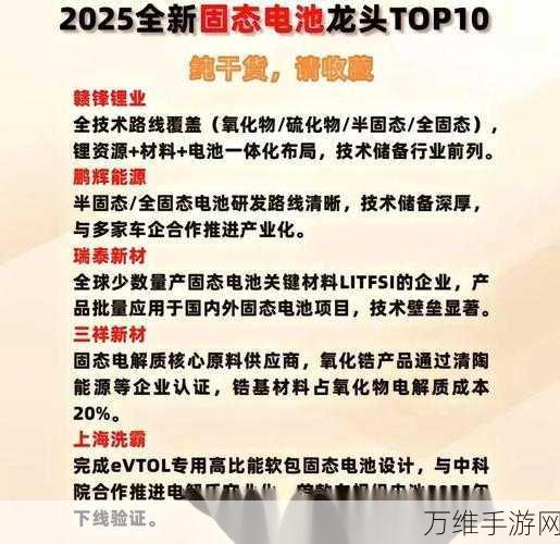 手游续航新纪元，固态电池量产在即，2025南京电池展预示手游设备电量飞跃