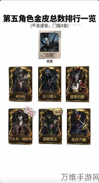 第五人格保底金皮价格揭秘，稀有皮肤获取成本大起底