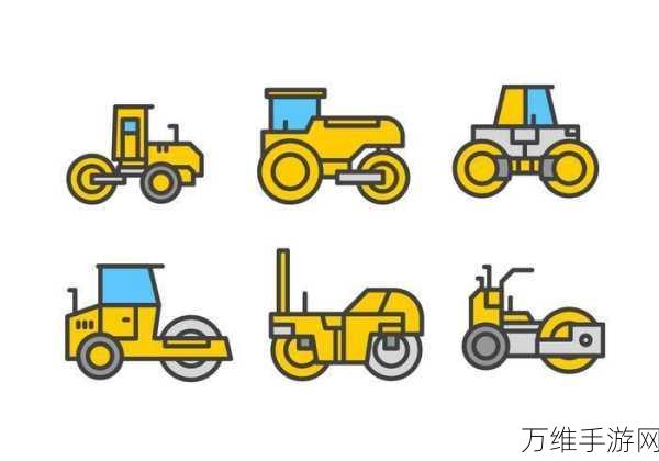彩绘压路机,清新卡通风的趣味闯关之旅
