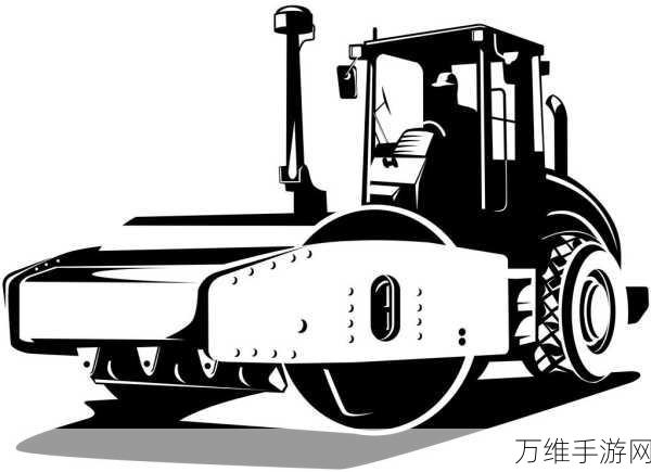 彩绘压路机,清新卡通风的趣味闯关之旅