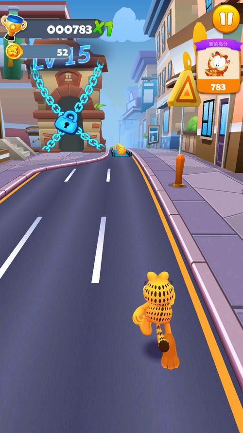 畅玩<奔跑吧加菲猫 3D 版>,经典主题跑酷新体验