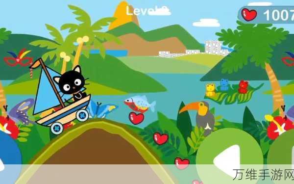 凯蒂猫飞行冒险破解版,无限爱心助力,畅享趣味休闲闯关之旅