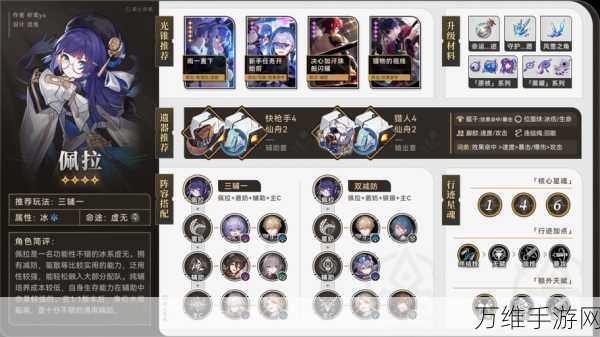 崩坏星穹铁道佩拉深度解析,技能搭配与装备选择全攻略