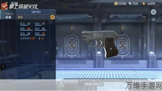 手游神器揭秘,无畏契约中的鬼魅手枪全面解析
