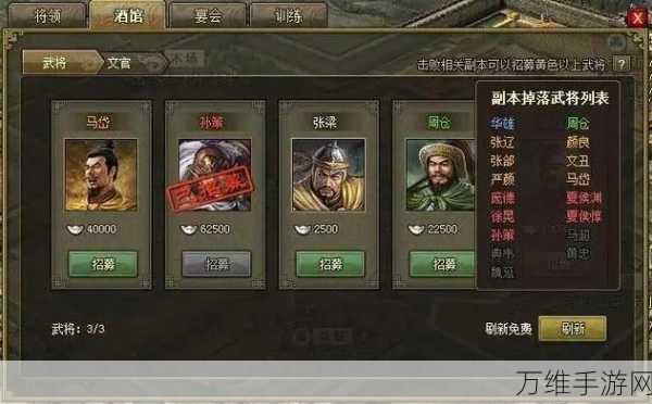 手游攻略,揭秘攻城掠地武将经验丹高效获取途径