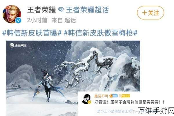 王者荣耀韩信傲雪梅枪震撼返场，具体时间与细节大揭秘