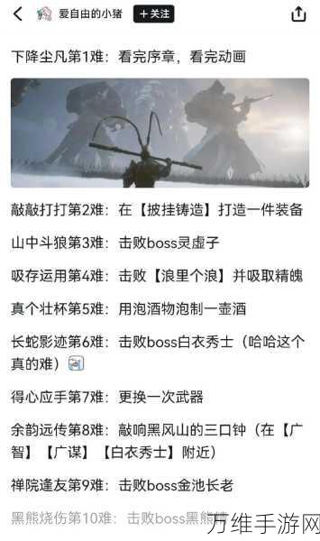 黑神话悟空攻略秘籍,破解未经点化无法吸存精魄难题