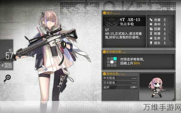 手游攻略,揭秘少女前线AR-15专属装备高效刷取策略