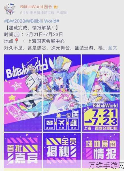 2024 BW漫展全攻略,时间、地点及精彩活动大揭秘!