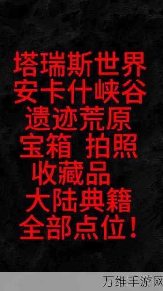 探秘塔瑞斯世界,安卡什峡谷宝箱全攻略,解锁稀有奖励秘籍