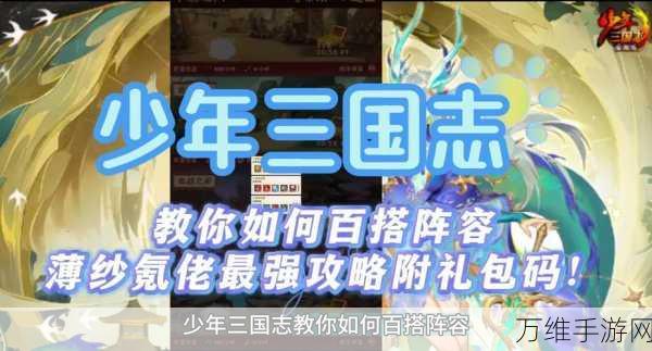揭秘少年三国志混沌元灵阵容搭配策略,打造无敌战斗组合!