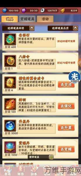 手游攻略,揭秘少年三国志暗金宠高效升级秘籍