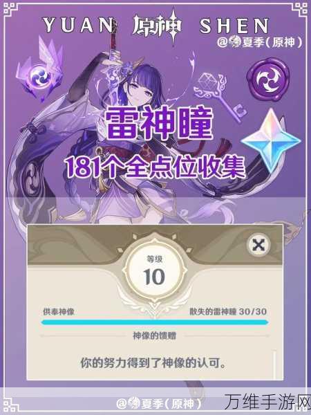 原神攻略秘籍，全面解析雷神瞳的高效收集策略
