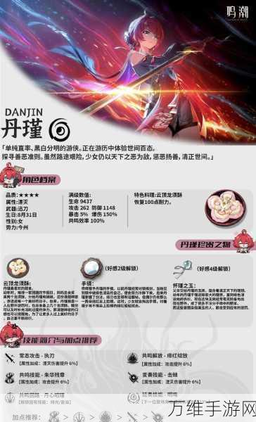 鸣潮丹瑾,深度解析全新玩法,探索战斗与策略的无限可能