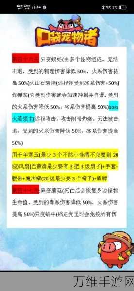 手游攻略,解锁口袋宠物猪顶级装备搭配秘籍