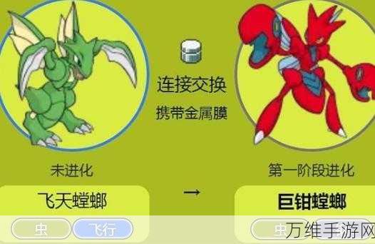 宝可梦火红飞天螳螂怎么进化成巨钳螳螂/劈斧螳螂条件介绍