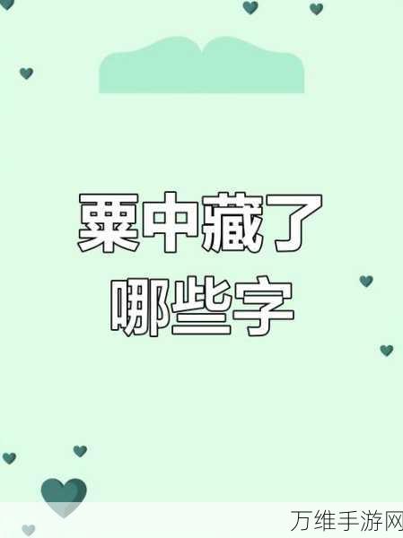 汉字挑战新高度,粟字中寻20字,通关秘籍大公开!