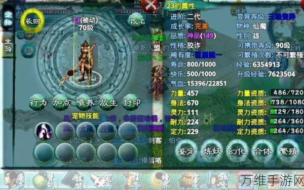 忘仙手游深度攻略,200级灵尊技能加点全解析