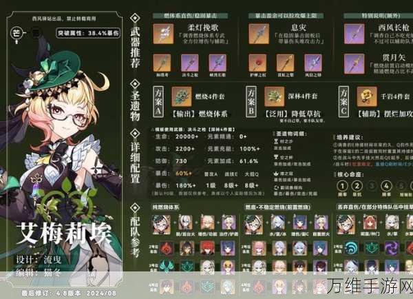 原神艾梅莉埃,解锁最强战斗力的武器搭配秘籍