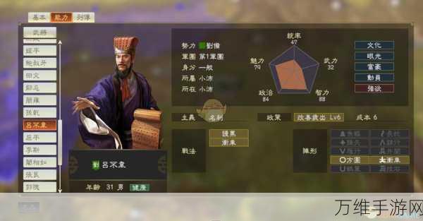 手游角色深度剖析,无悔华夏吕不韦强度全解析及实战应用