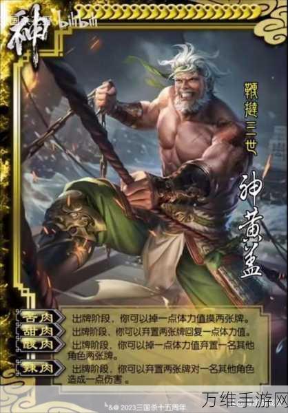 揭秘三国杀移动版界黄盖绝技，烽火赤壁中的烈焰战魂！