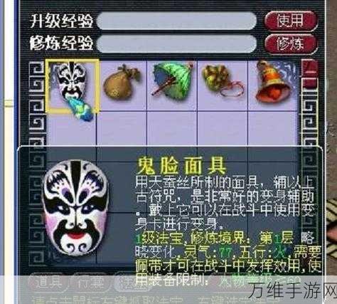 梦幻西游深度解析，幽灵面具的神秘功效与实战应用