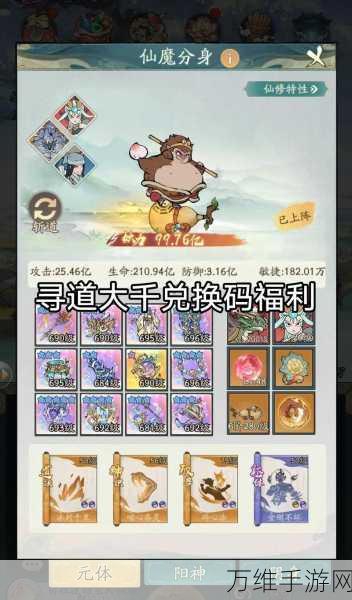 寻道大千2024年独家礼包码全揭秘,海量福利等你领!