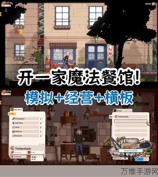 模拟餐厅安卓版，精美卡通风的经营魔法之旅