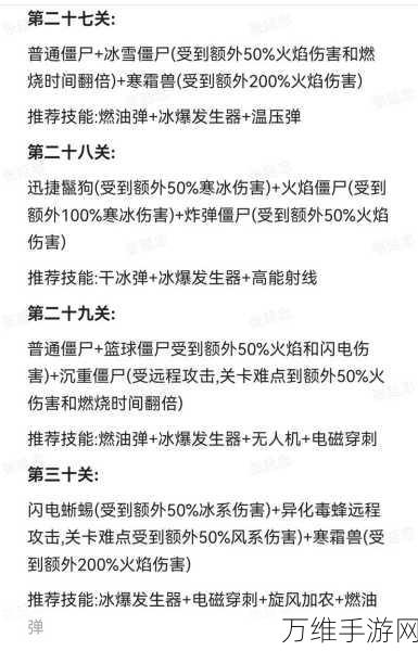 手游攻略大揭秘，向僵尸开炮101关通关秘籍