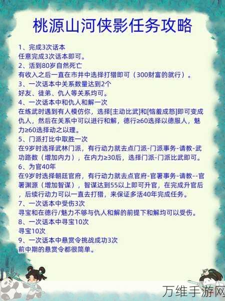 桃源深处有人家，新手必备十大高效攻略秘籍