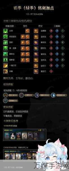 命运方舟霸拳铭刻 命运方舟霸拳黄拳加点