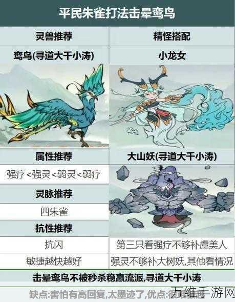 寻道大千深度攻略,朱雀连晕流称霸竞技场秘籍