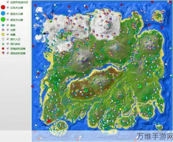 方舟孤岛探险指南,揭秘10大矿洞精确位置与探险攻略