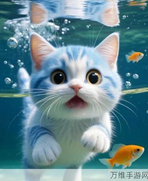 爱捉鱼的猫,萌趣无限的休闲捉鱼之旅