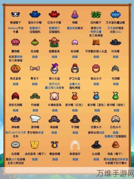 星露谷物语,解锁稀有帽子,打造独特造型的终极攻略