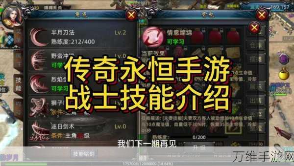 传奇世界手游战士深度剖析,属性、技能与战斗策略全揭秘