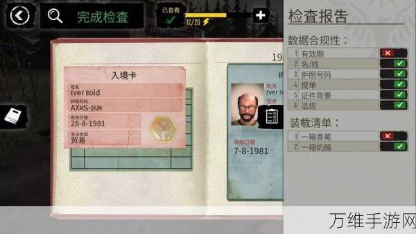 边境检察官,中文版精彩角色扮演之旅