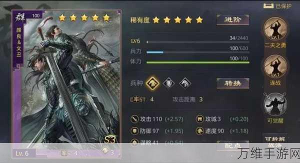 鸿图之下SP颜良文丑,最强搭配策略揭秘,战场无敌组合!
