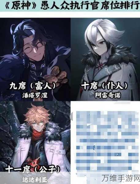 原神深度揭秘,愚人众十一执行官全阵容及背景解析