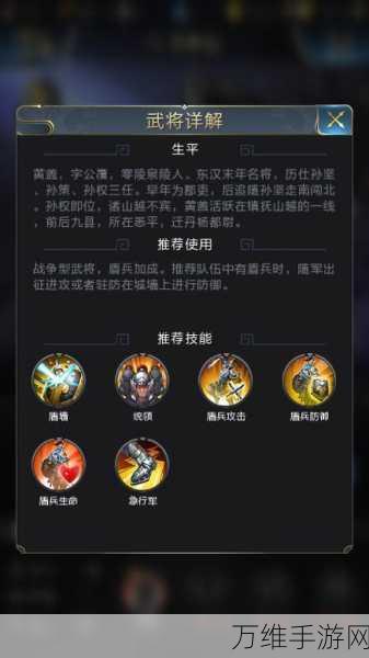 黄盖在三国志·战棋版中的制胜策略,烈火焚天,战无不胜!