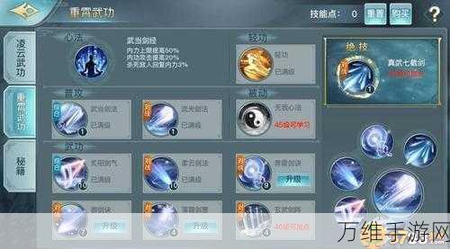 剑侠情缘2剑歌行,重霄技能搭配深度攻略与秘籍优选指南