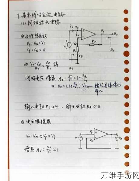 手游创新技术揭秘，运算放大器在模拟信号处理中的巧妙应用