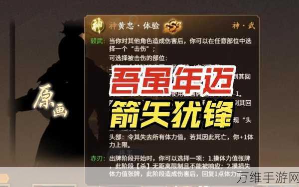 少年三国志2弓神黄忠，箭无虚发，技能全解析