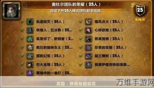 魔兽世界，奥杜尔成就龙解锁之谜——10人与25人模式差异详解