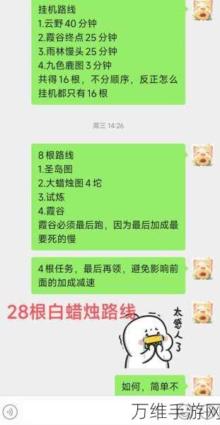 光遇雨林跑图终极攻略,揭秘最佳路线,高效收集蜡烛秘籍